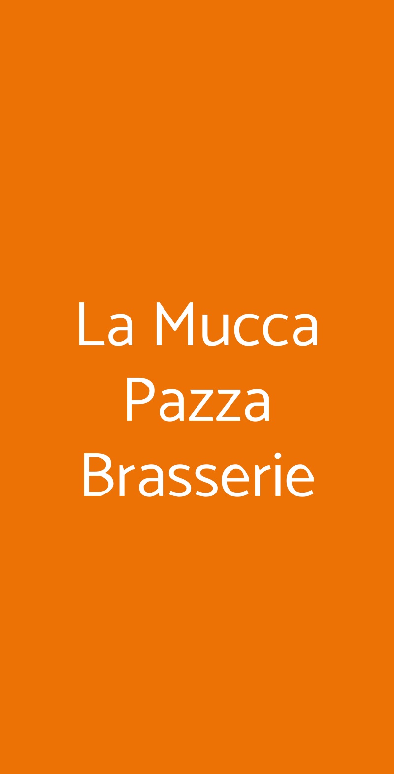 La Mucca Pazza Brasserie Alba menù 1 pagina