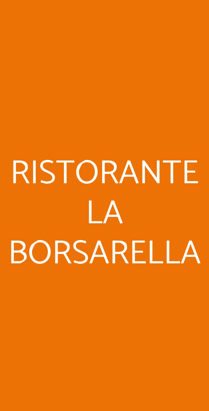 RISTORANTE LA BORSARELLA Mondovi menù 1 pagina