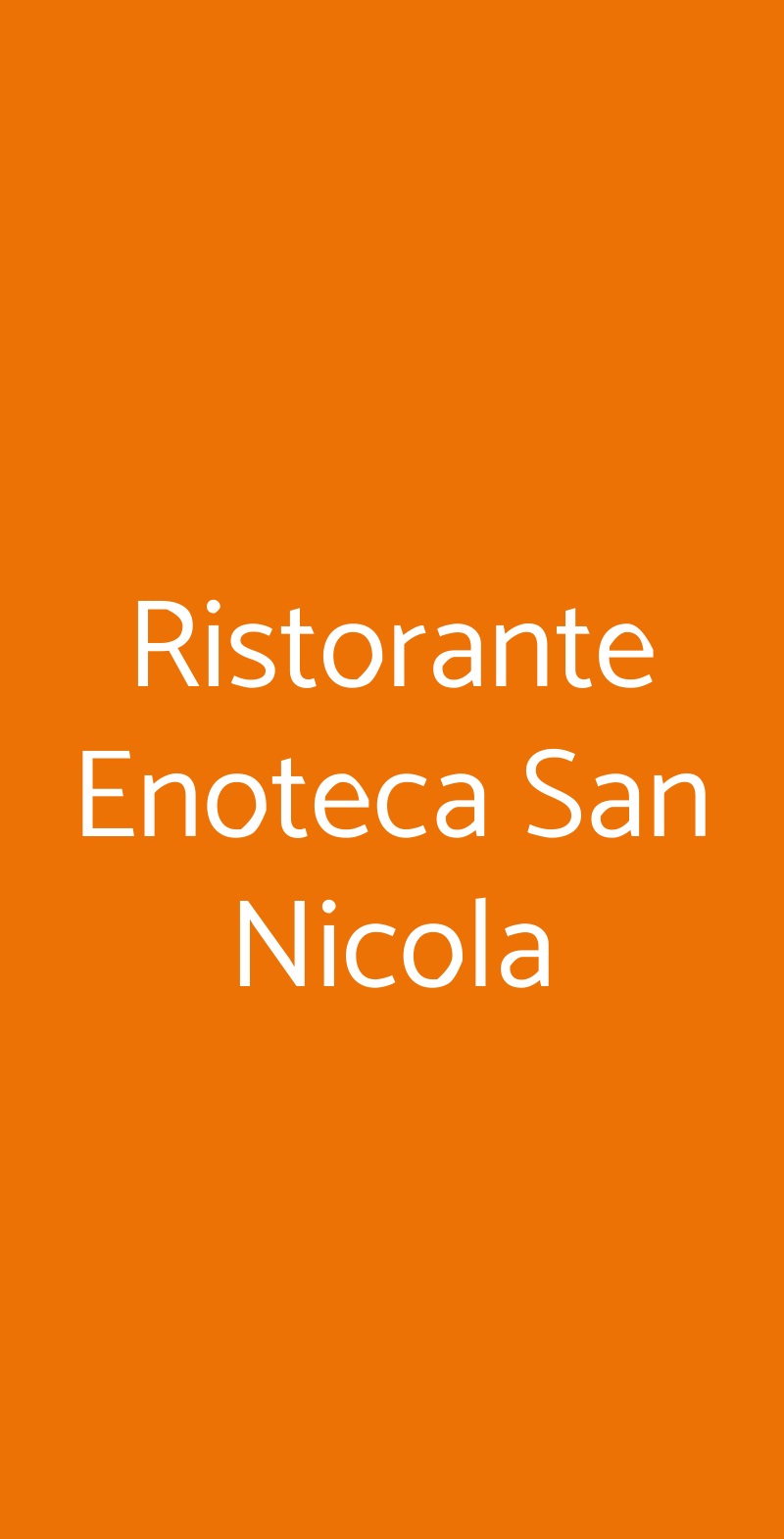 Ristorante Enoteca San Nicola Bobbio menù 1 pagina