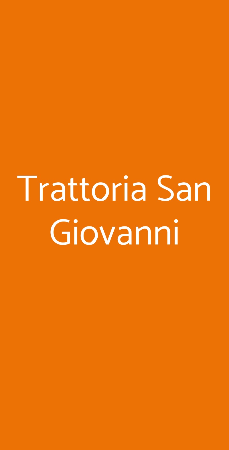 Trattoria San Giovanni Piacenza menù 1 pagina