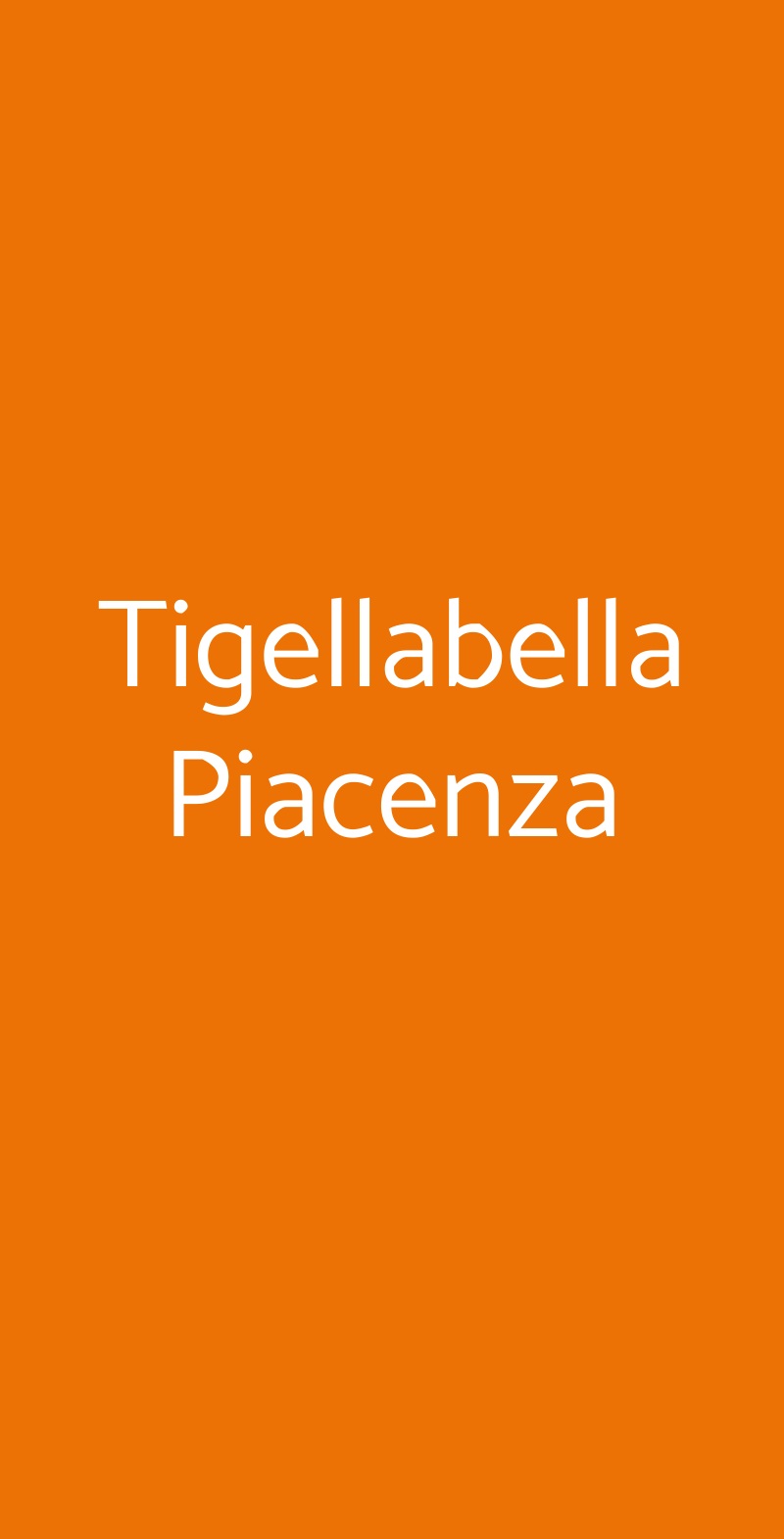 Tigellabella Piacenza Piacenza menù 1 pagina