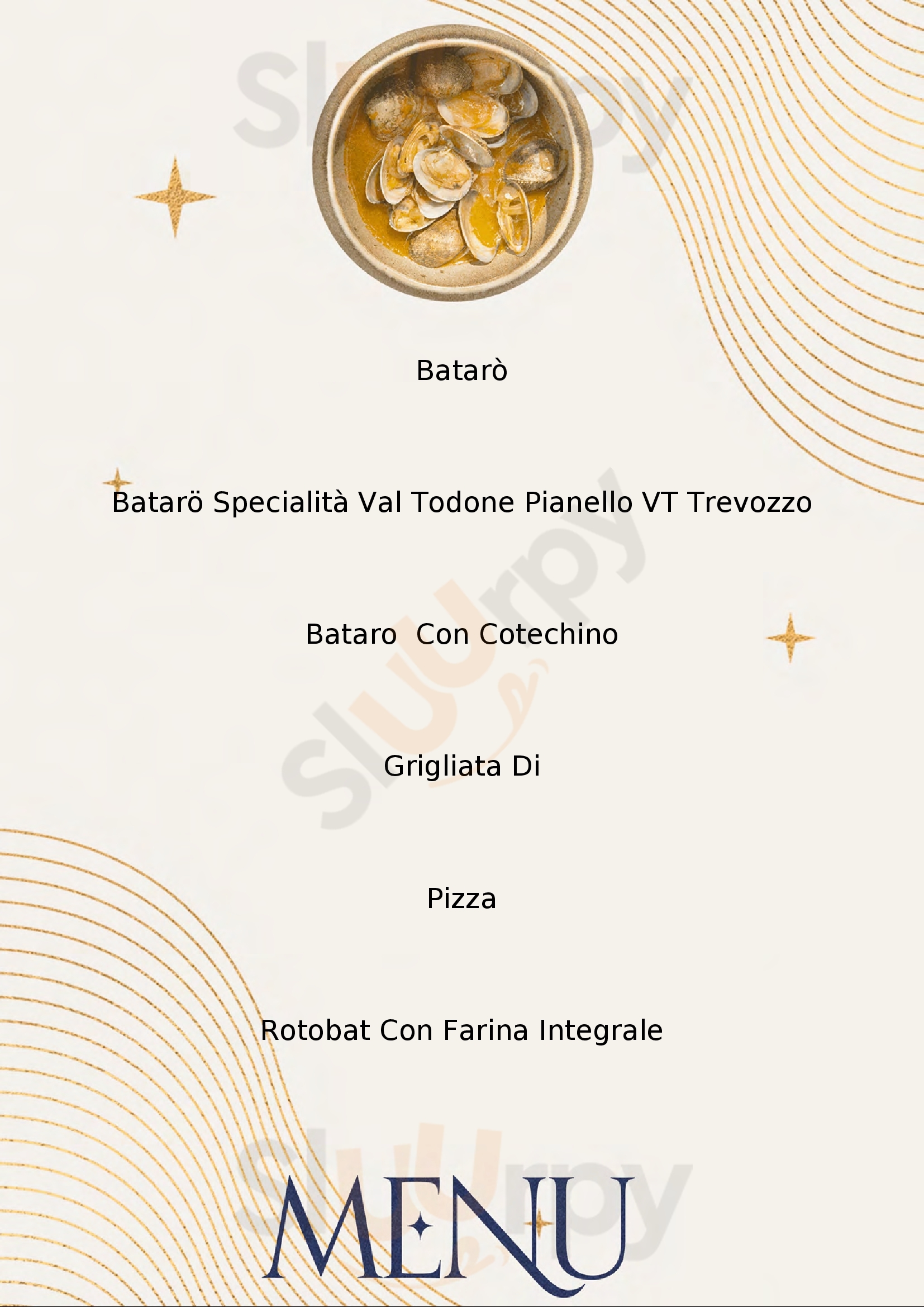 Pizzeria ristorante La Rocchetta Pianello Val Tidone menù 1 pagina