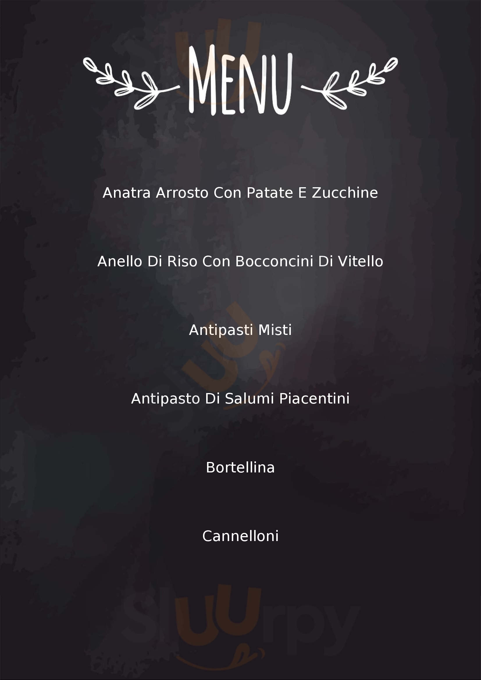 Ristorante Agnello Bettola menù 1 pagina