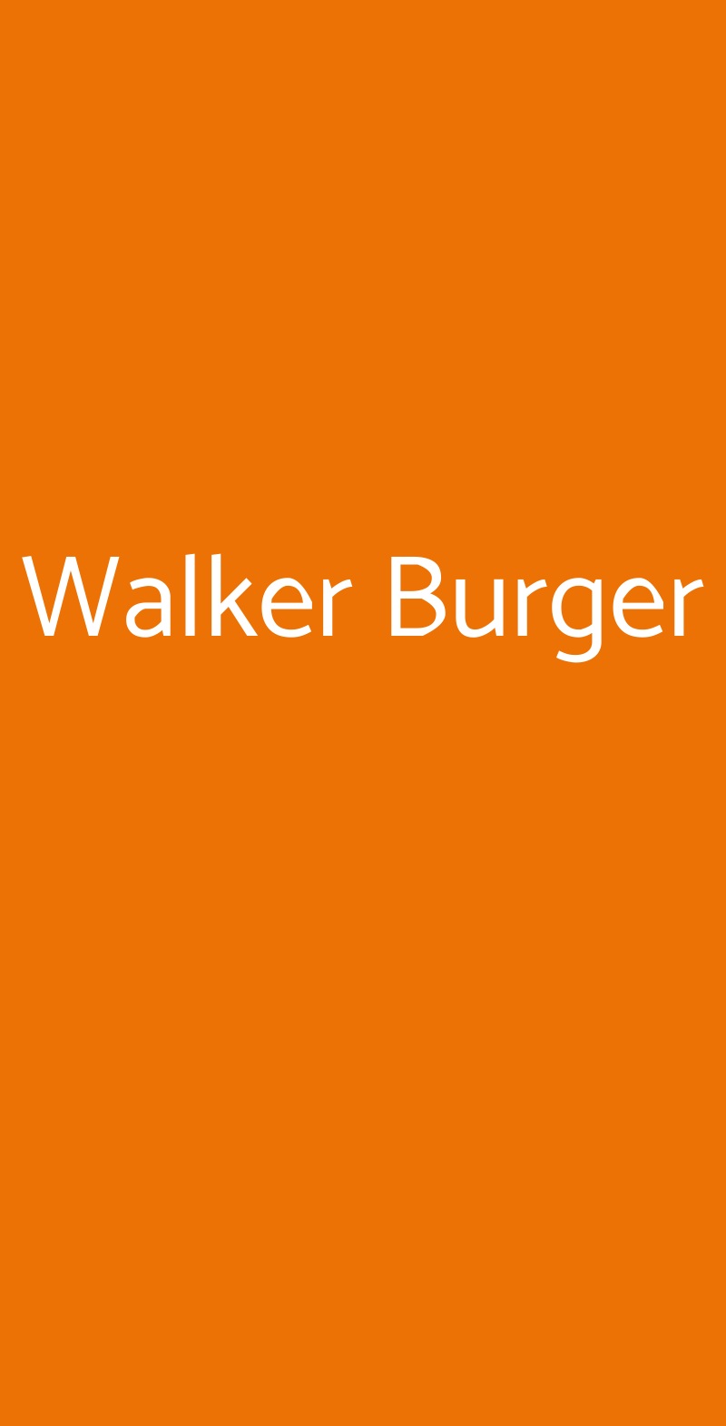 Walker Burger Piacenza menù 1 pagina