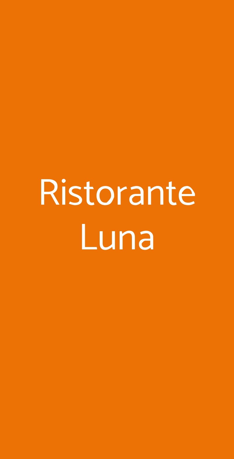 Ristorante Luna Sinio menù 1 pagina