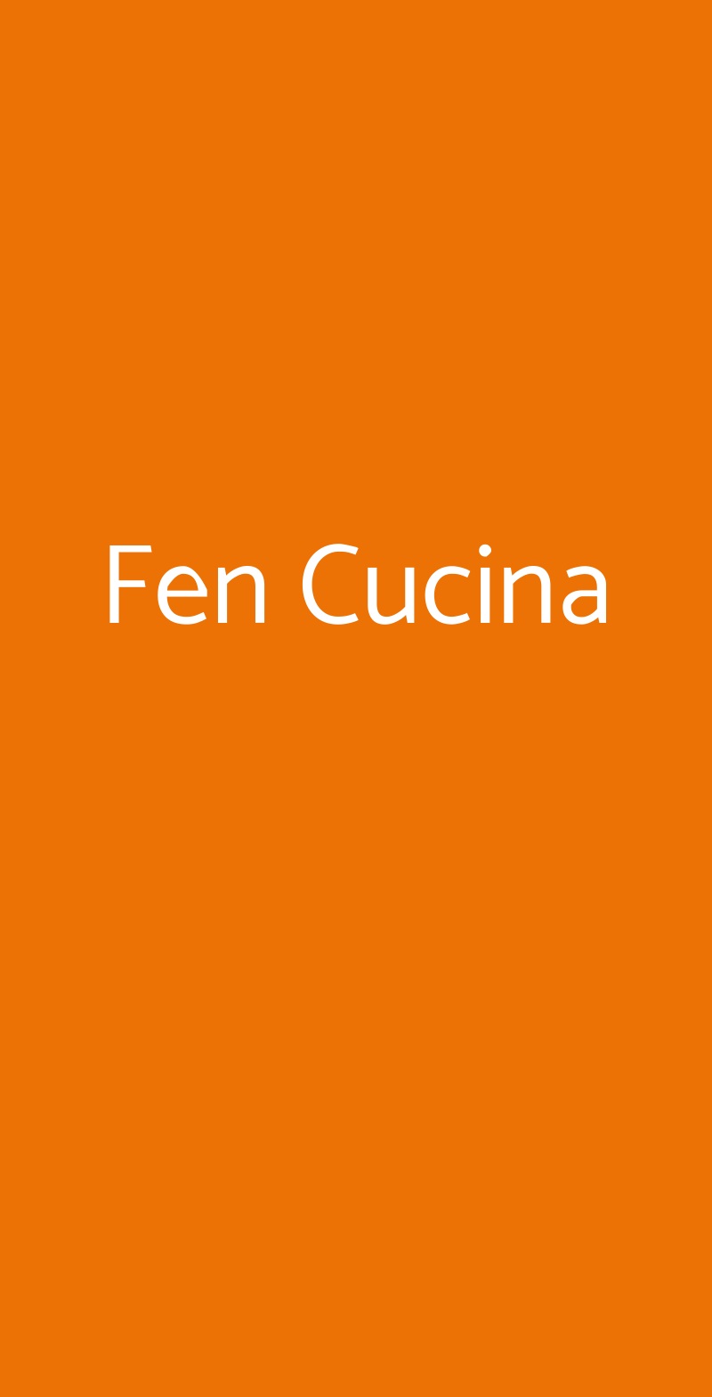 Fen Cucina Piacenza menù 1 pagina