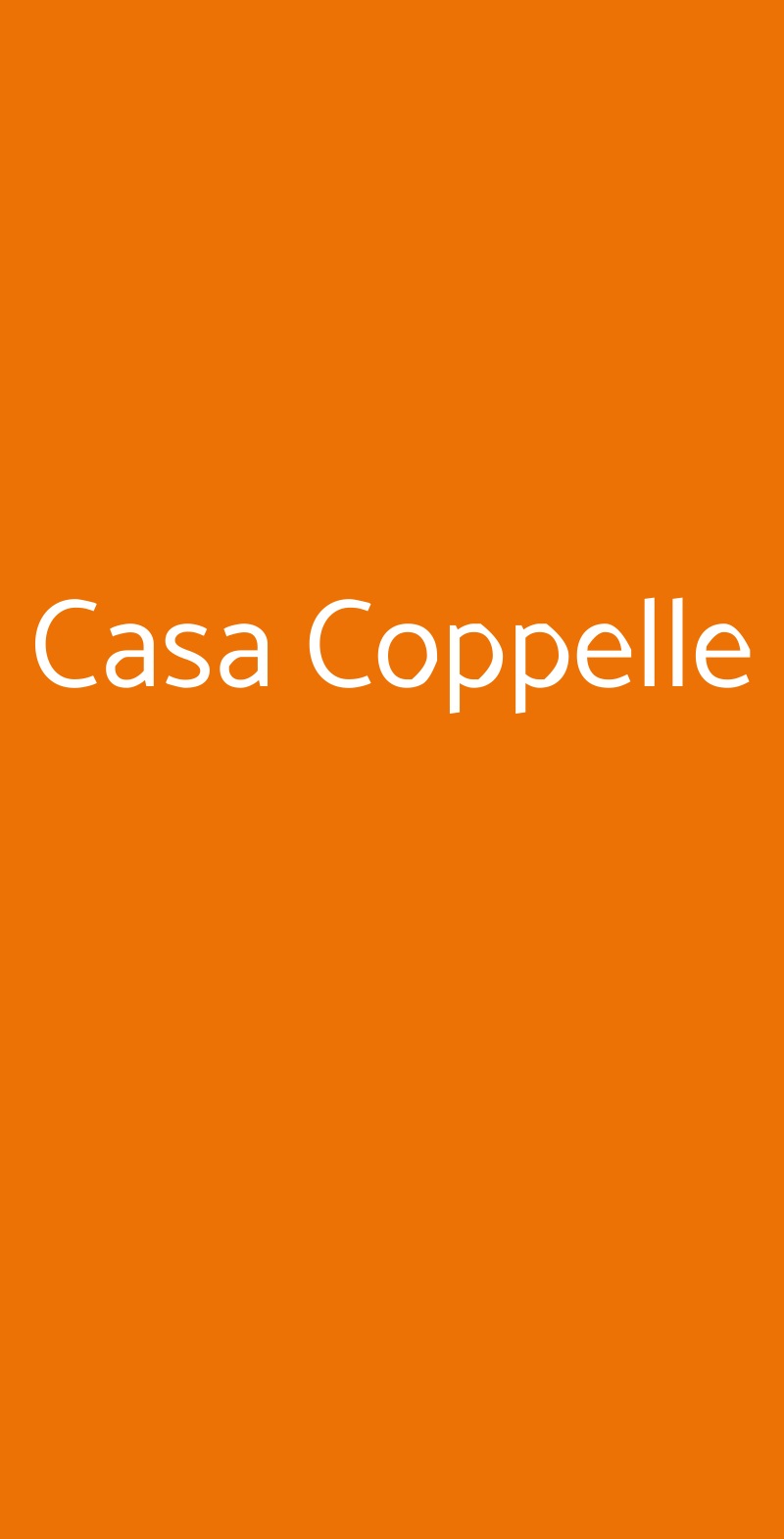 Casa Coppelle Roma menù 1 pagina