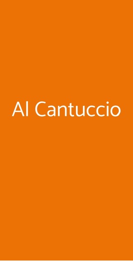 Al Cantuccio, Roma