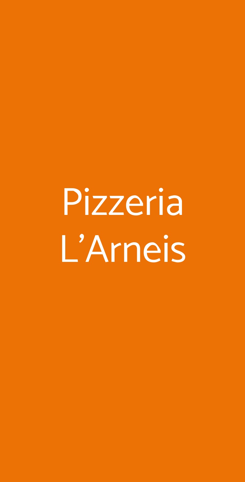 Pizzeria L'Arneis Canale menù 1 pagina
