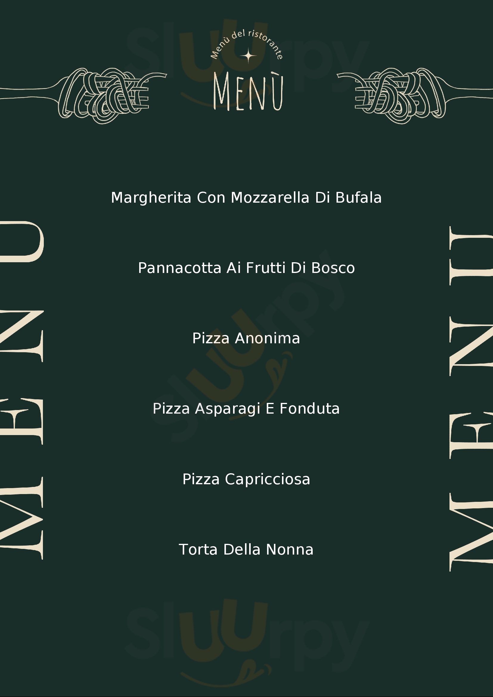 Pizzeria Valentina Di Testa Andrea e C.Snc Bene Vagienna menù 1 pagina