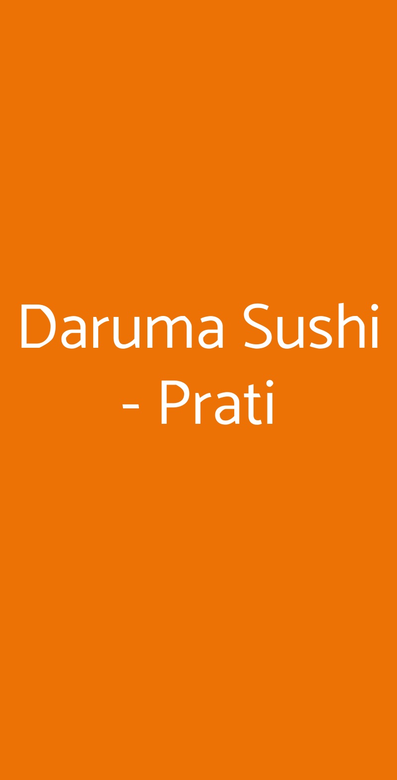 Daruma Sushi - Prati Roma menù 1 pagina
