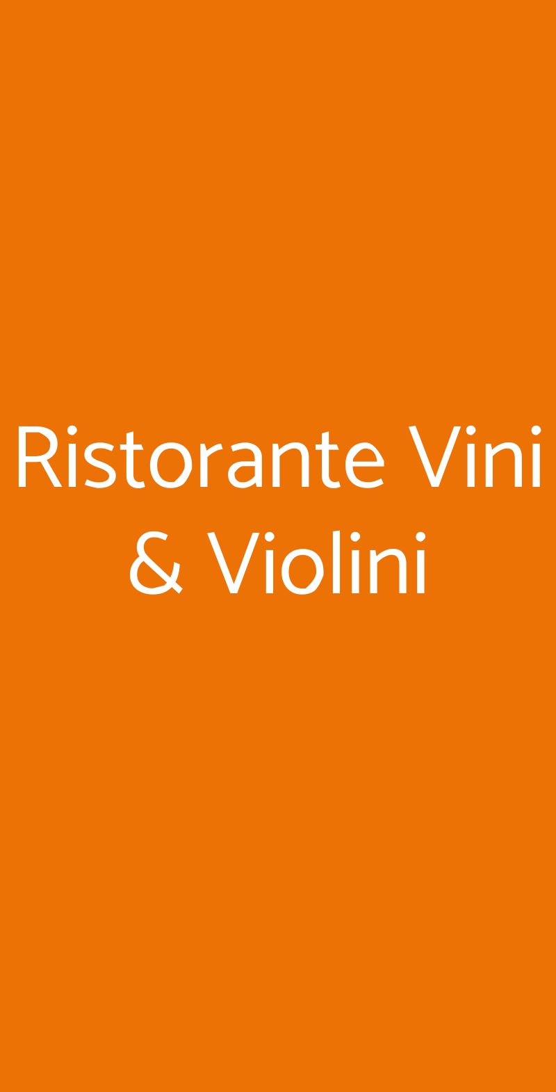 Ristorante Vini & Violini Monchiero menù 1 pagina