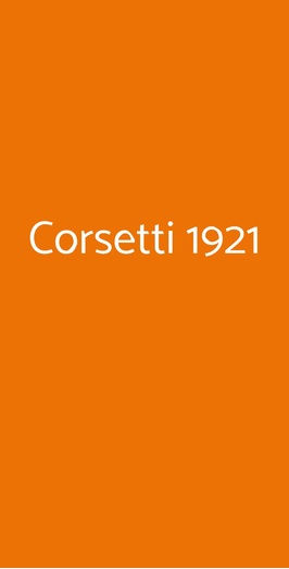 Corsetti 1921, Roma