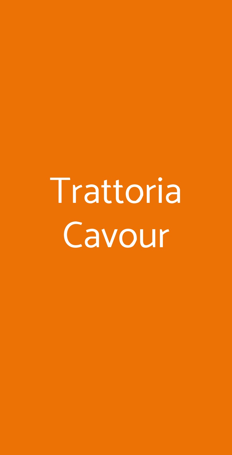 Trattoria Cavour Alghero menù 1 pagina