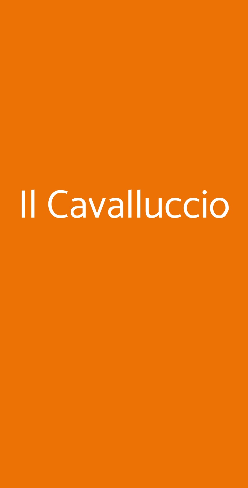 Il Cavalluccio Castelsardo menù 1 pagina