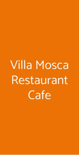 Villa Mosca Restaurant Cafe, Alghero