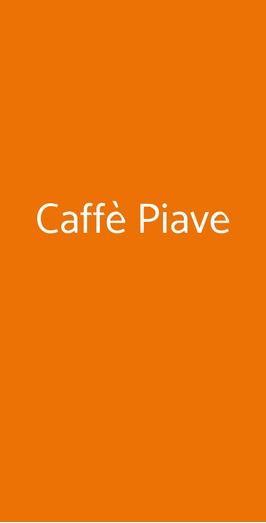 Caffè Piave, Roma
