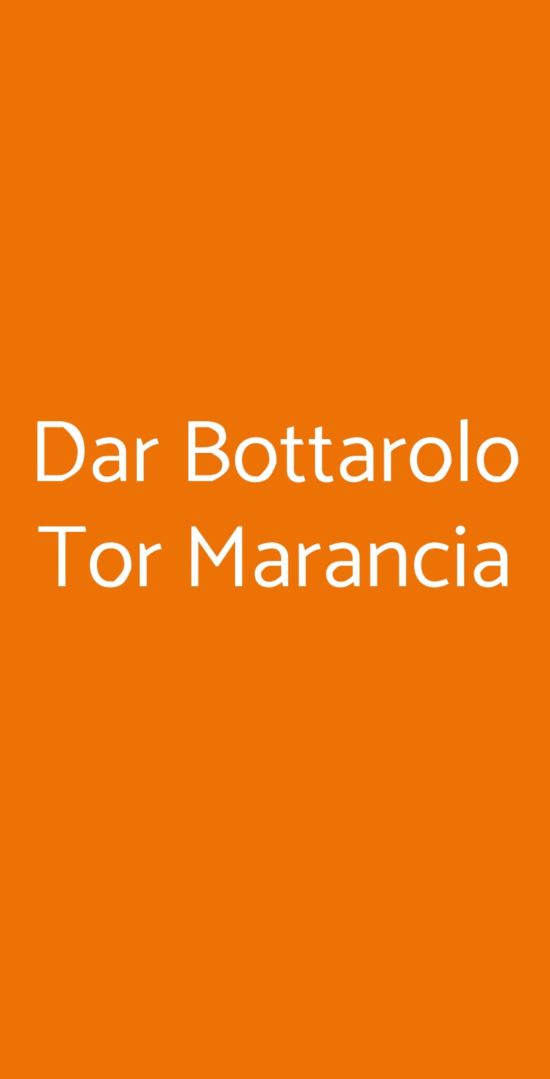 Dar Bottarolo Tor Marancia Roma menù 1 pagina