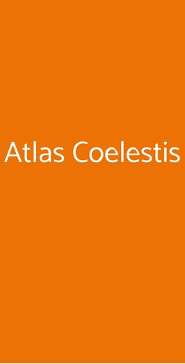 Atlas Coelestis, Roma