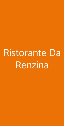 Ristorante Da Renzina, Fasano