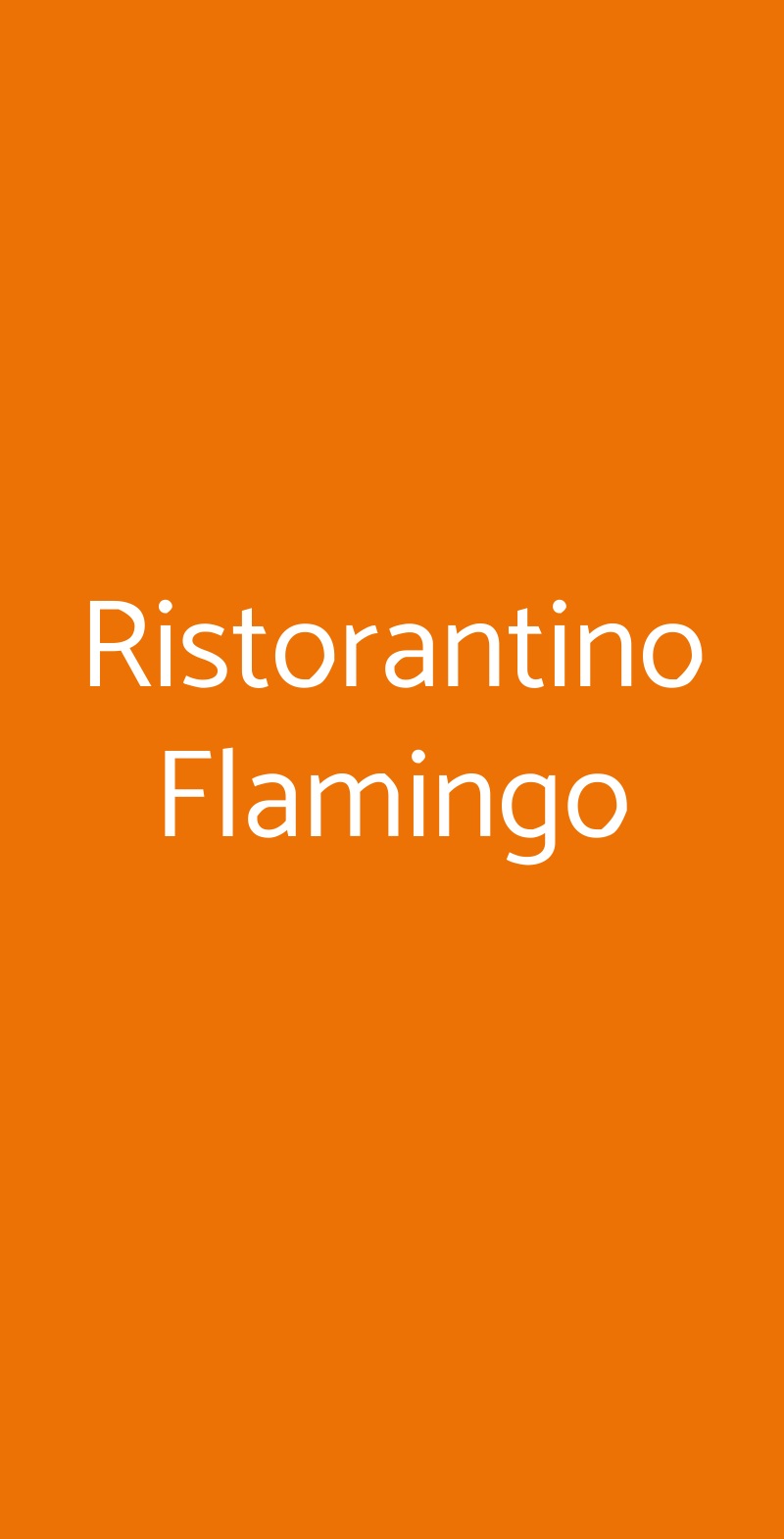 Ristorantino Flamingo Bastia Umbra menù 1 pagina