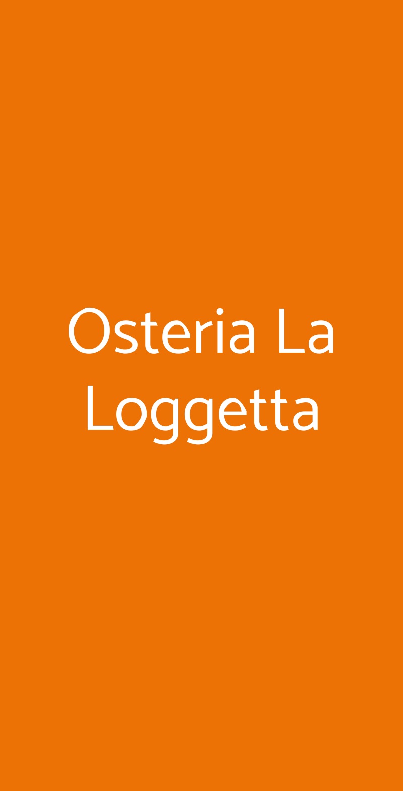 Osteria La Loggetta Paciano menù 1 pagina