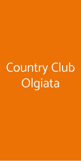 Country Club Olgiata, Roma