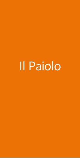 Il Paiolo, Perugia