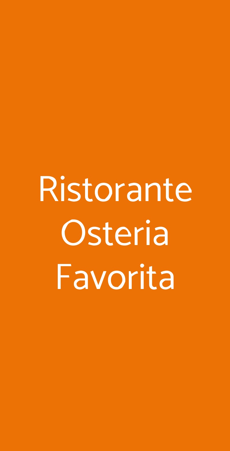 Ristorante Osteria Favorita Bastia Umbra menù 1 pagina