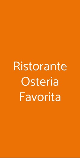 Ristorante Osteria Favorita, Bastia Umbra