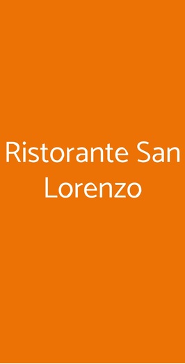 Ristorante San Lorenzo