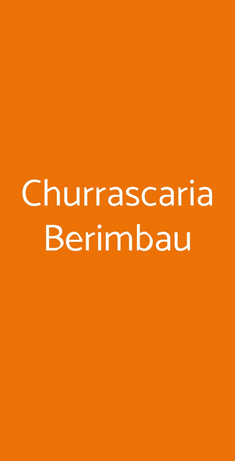 Churrascaria Berimbau Roma menù 1 pagina