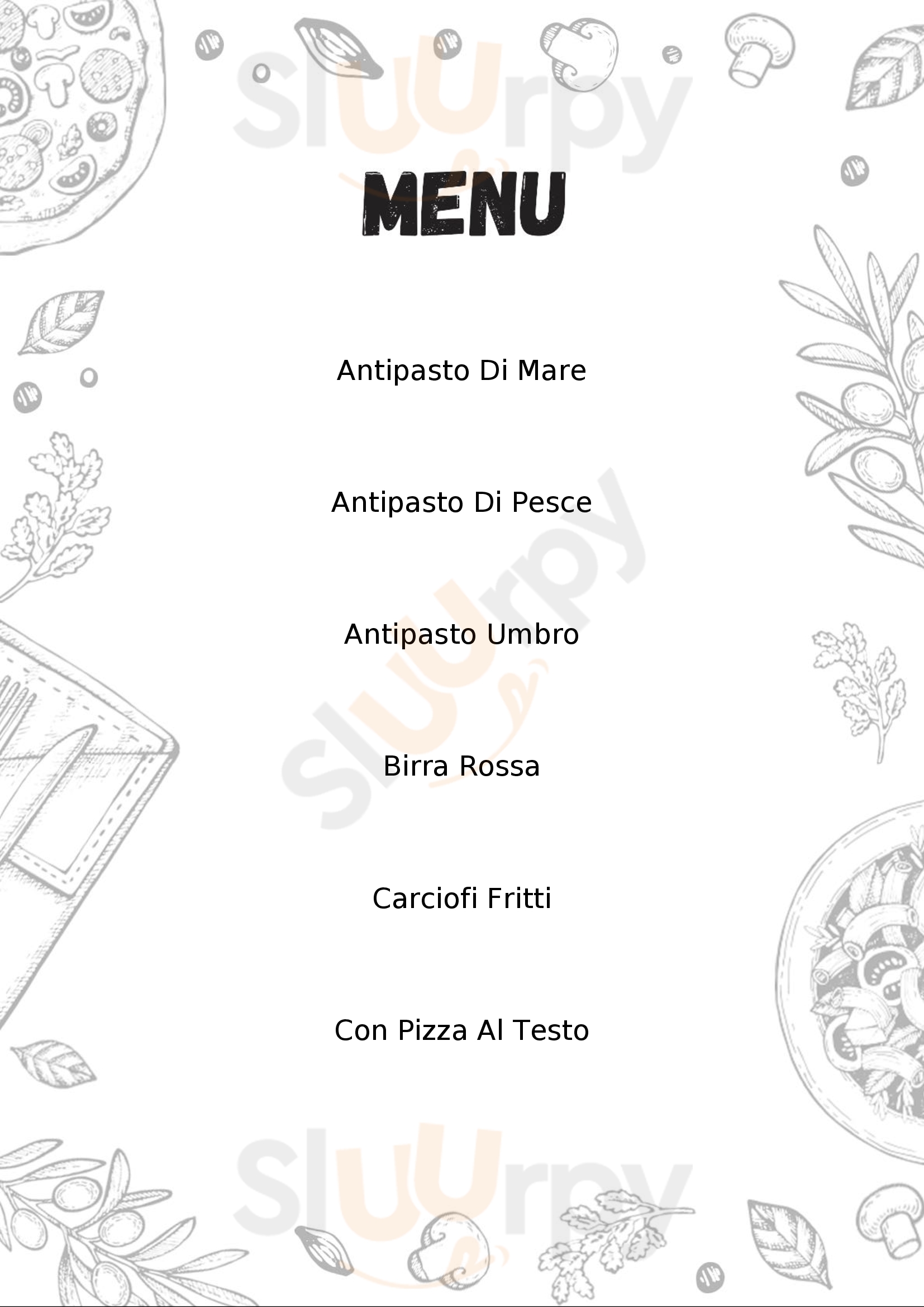 Il Fiaschetto ristorante - pizzeria Perugia menù 1 pagina