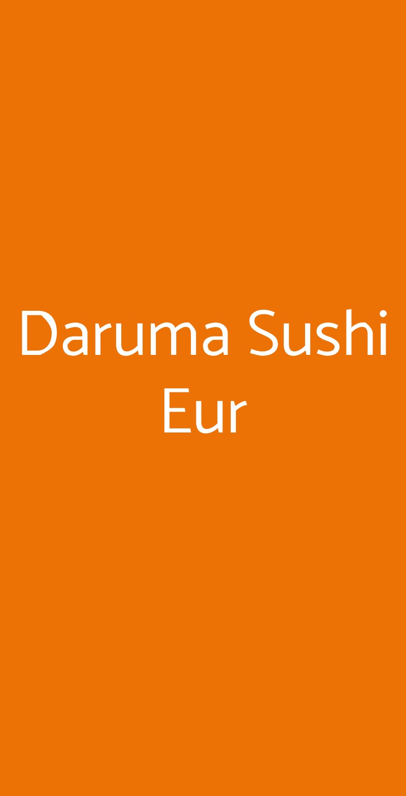 Daruma Sushi Eur Roma menù 1 pagina