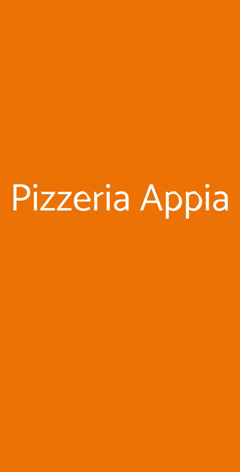 Pizzeria Appia Perugia menù 1 pagina