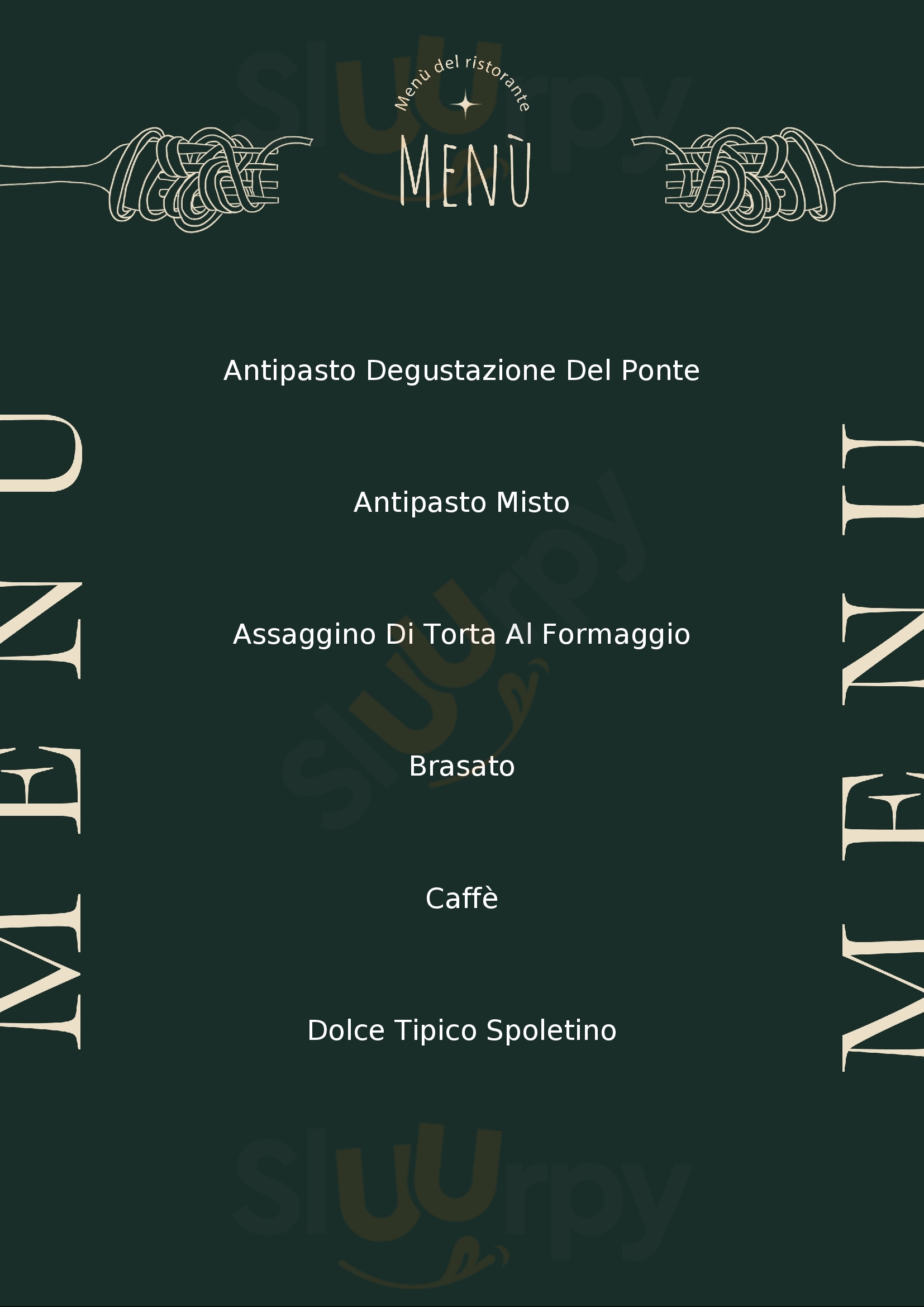 Ristorante Del Ponte Scheggino menù 1 pagina