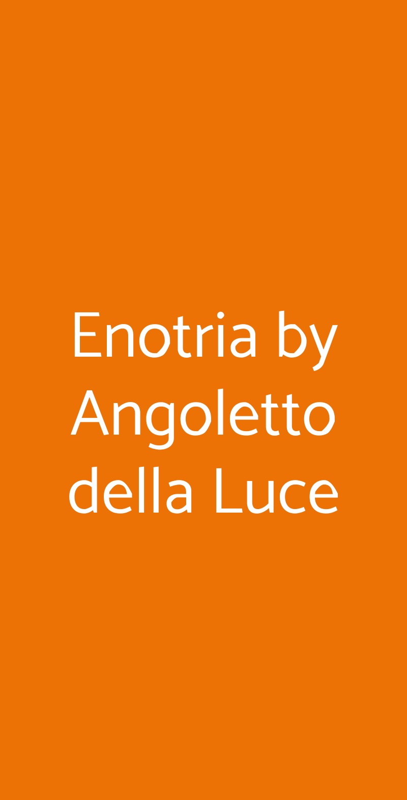 Enotria by Angoletto della Luce Viterbo menù 1 pagina
