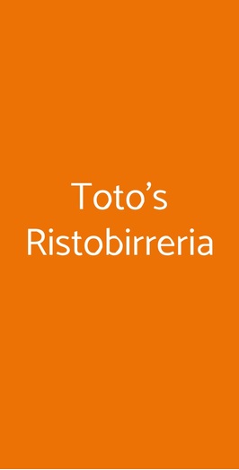 Toto's Ristobirreria, Viterbo
