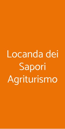 Locanda Dei Sapori Agriturismo, Spoleto