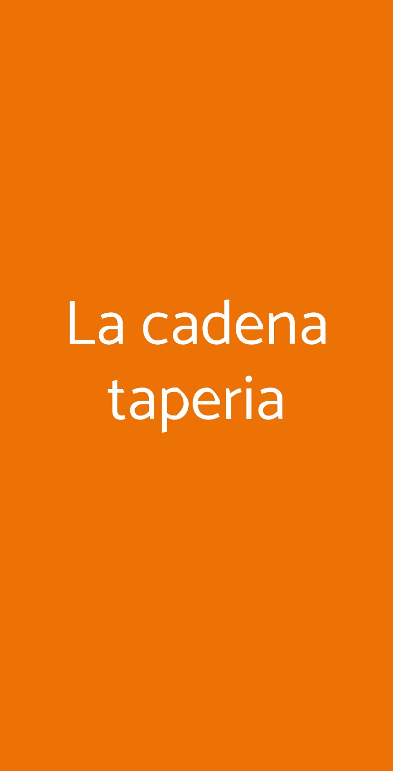 La cadena taperia Tarquinia menù 1 pagina