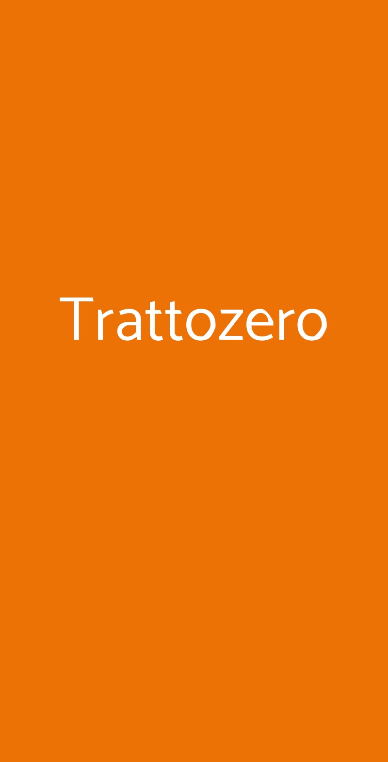 Trattozero Calcata menù 1 pagina