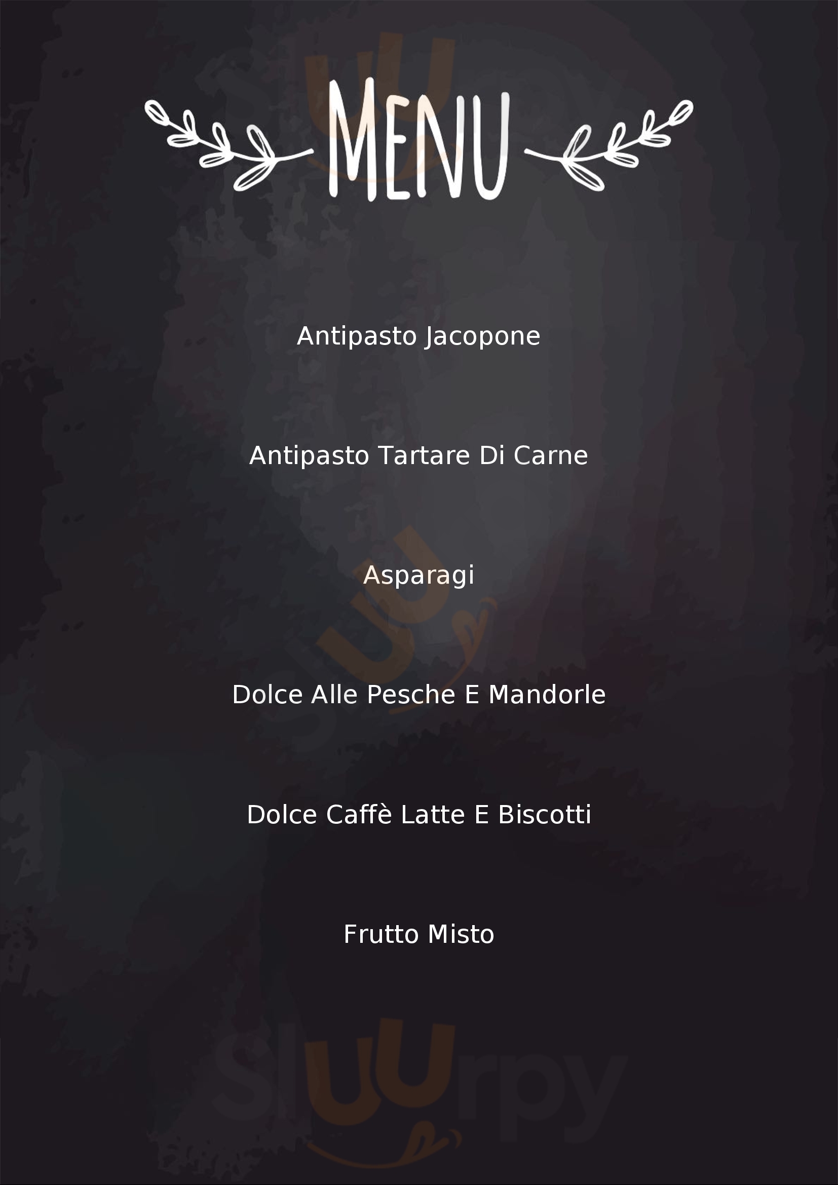 Ristorante Jacopone Todi menù 1 pagina