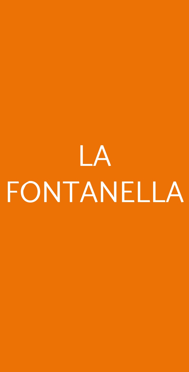 LA FONTANELLA Assisi menù 1 pagina