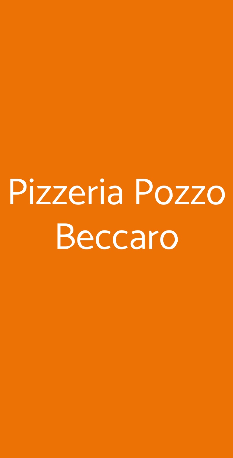 Pizzeria Pozzo Beccaro, Todi