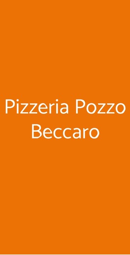 Pizzeria Pozzo Beccaro, Todi
