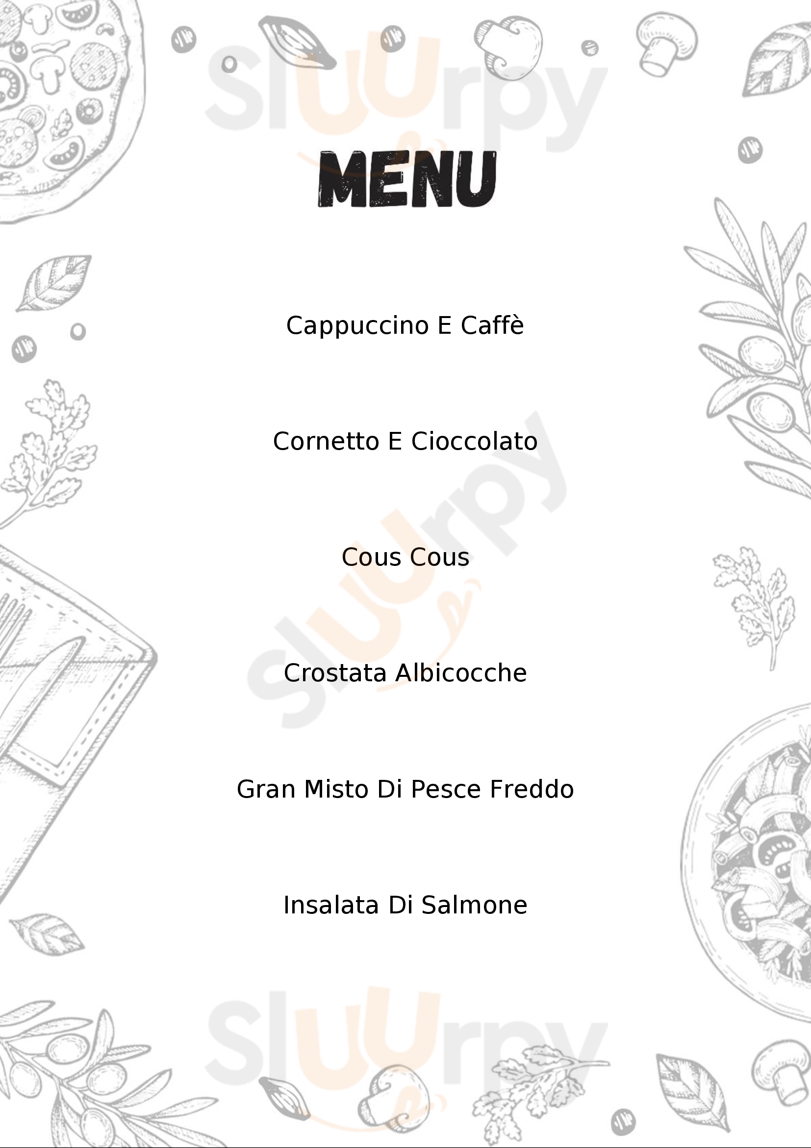 Le Petit Bistrot Ristocaffe Perugia menù 1 pagina