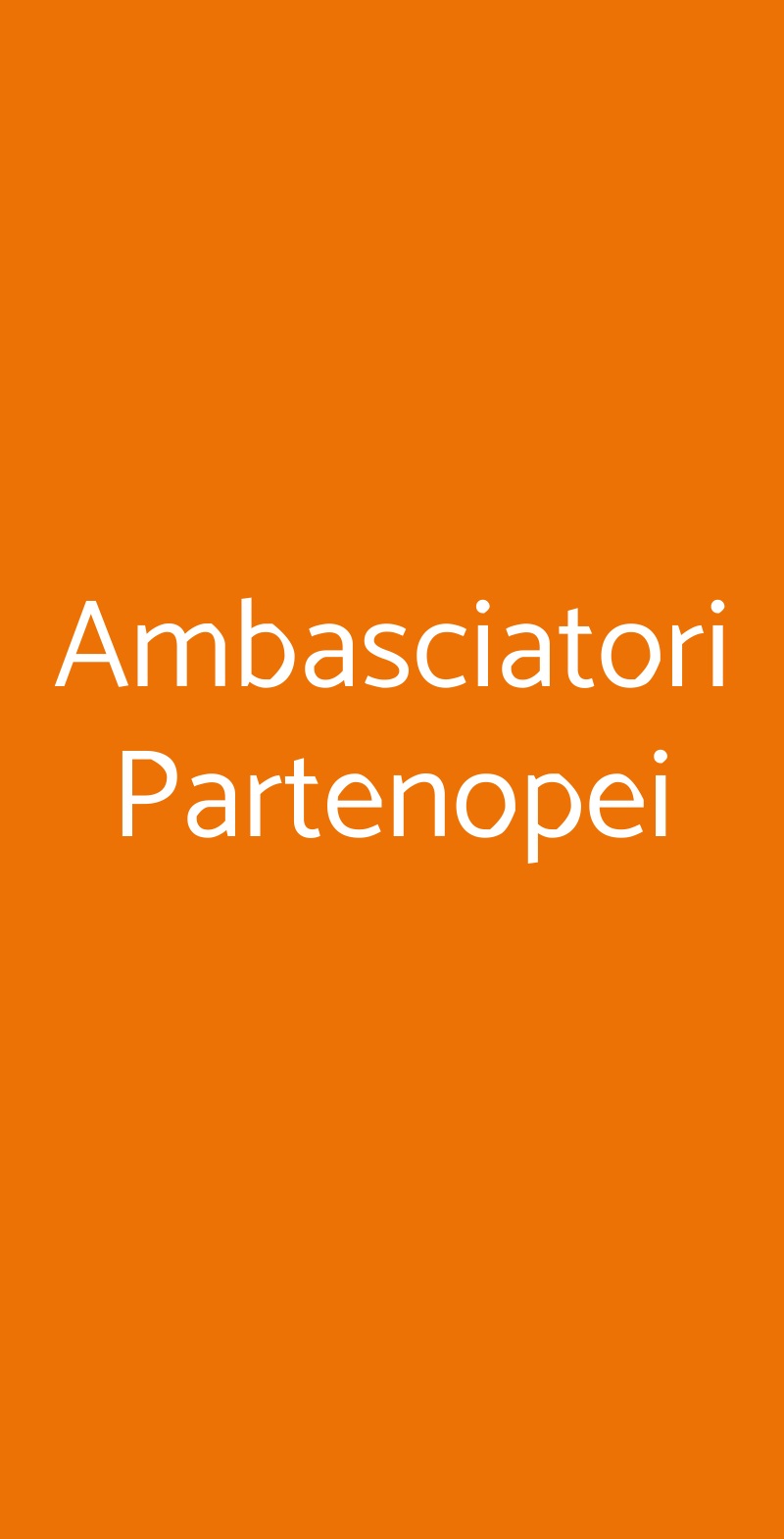 Ambasciatori Partenopei Roma menù 1 pagina