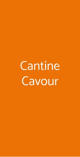 Cantine Cavour, Roma