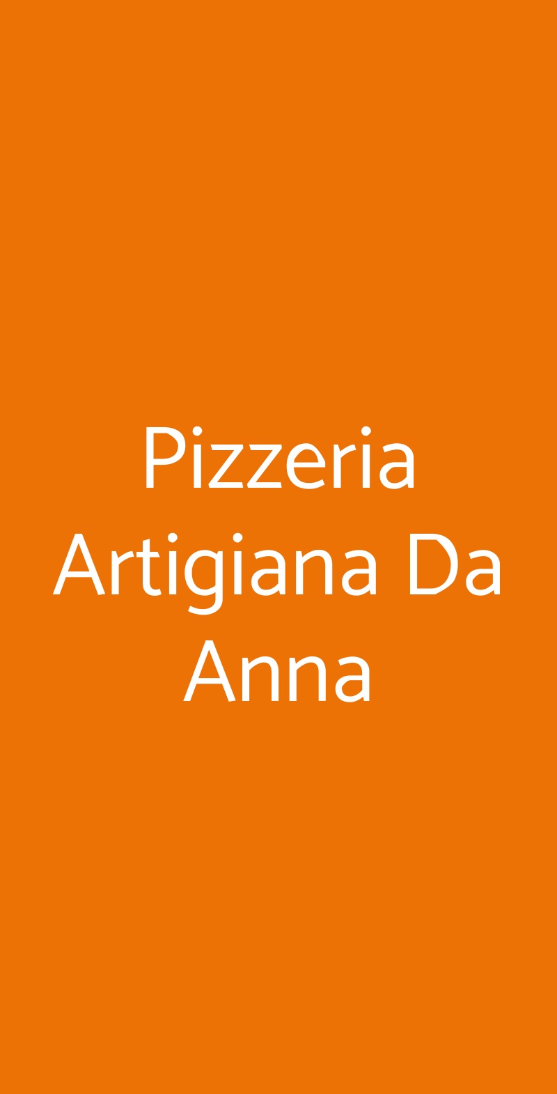 Pizzeria Artigiana Da Anna Viterbo menù 1 pagina