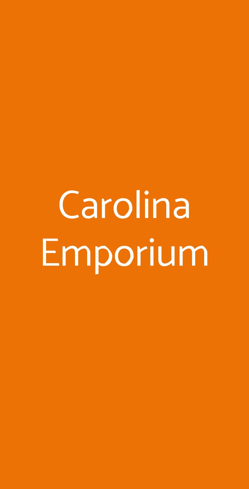 Carolina Emporium Roma menù 1 pagina